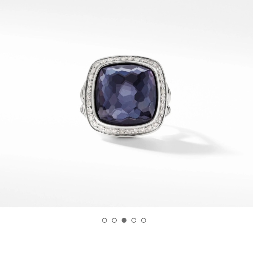 David Yurman Ring - Gorgeous Black Orchid + Diamonds - Picture 5 of 16
